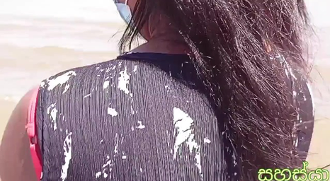 See the huge-chested Japanese actress from Sri Lanka get torn up rigid in public with a risky popshot conclude