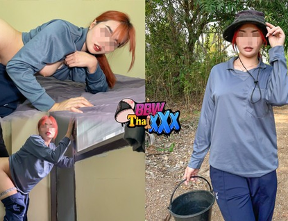 Witness Plus-size Thaixxx's smallish crimson head wifey get penetrated by a stranger after work - Cheating husband witnesses in awe