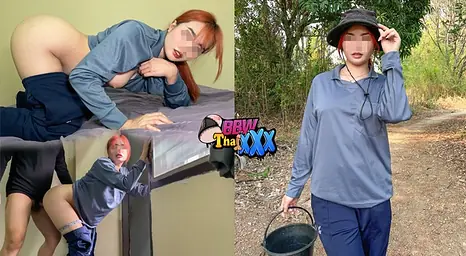 Witness Plus-size Thaixxx's smallish crimson head wifey get penetrated by a stranger after work - Cheating husband witnesses in awe