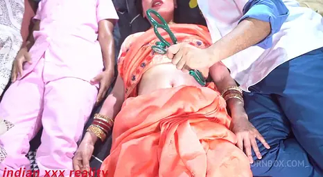 Horny Indian stepmom gets fucked hard by her stepson in a steamy session