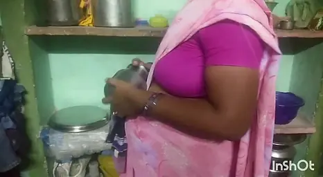 Hot Indian wife gets her husband's cock sucked in the bathroom