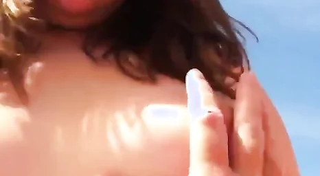 American teen slut sucks cock and shows tits